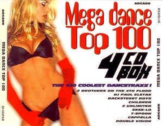 Mega Dance Top 100, Various | Media condition: Very Good Plus (VG+) | 4 x CD Compilation
