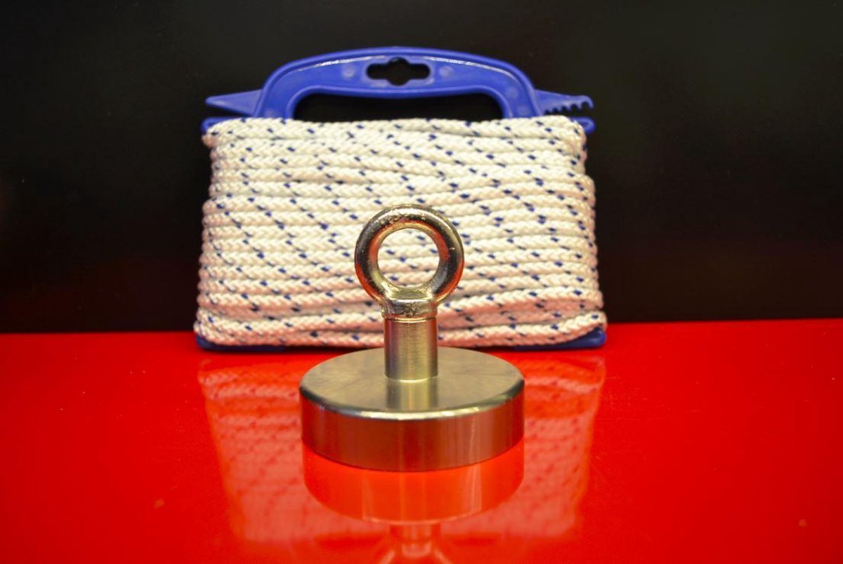 Magneetvissen Webshop Neodymium vismagneet - 200 kg trekkracht - sterke magneet voor magneetvissen