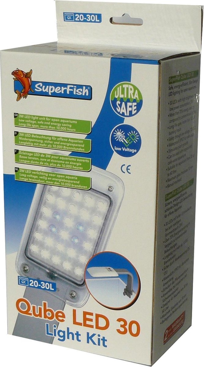 opblijven tegenkomen ui Superfish Qube Led-Licht - 30 3 W | bol.com