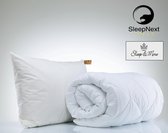 4-Seizoenen Winter & Zomer dekbed + Box Hoofdkussen - 140x220cm