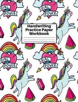 Handwriting Practice Paper Workbook