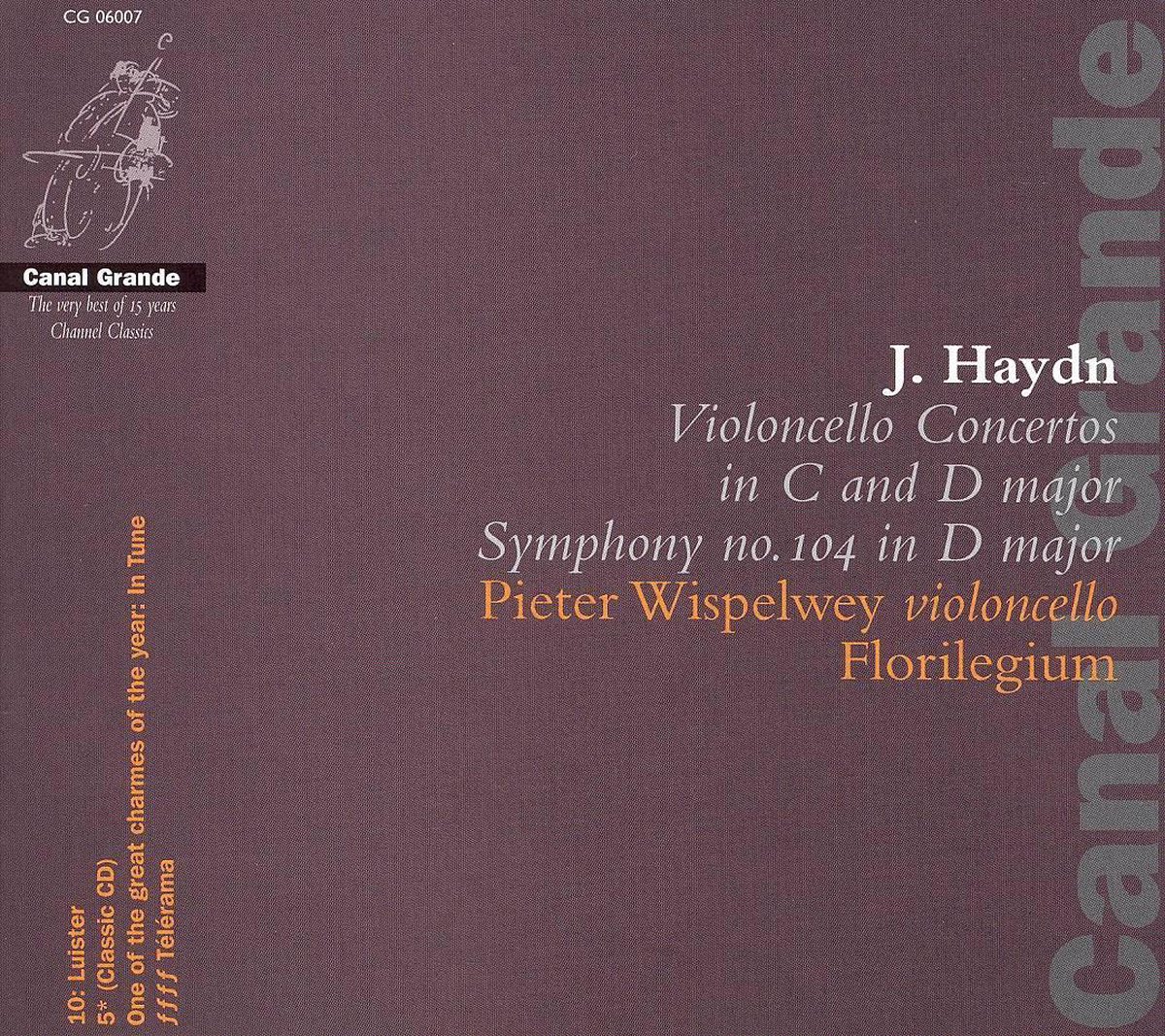 Cello Concertos - Pieter Wispelwey & Florilegium