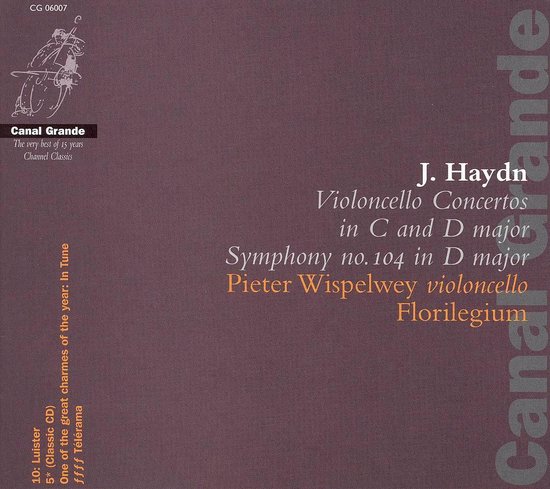 Cello Concertos - Pieter Wispelwey & Florilegium