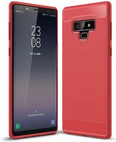 Armor Brushed TPU Samsung Galaxy Note 9 Hoesje - Rood