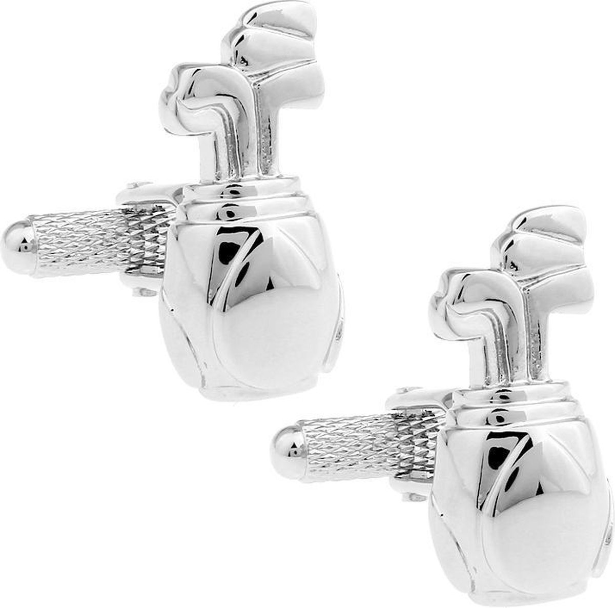 Amanto Manchetknopen Arlind - 316L Staal - Sport - Golftas - 23x12mm