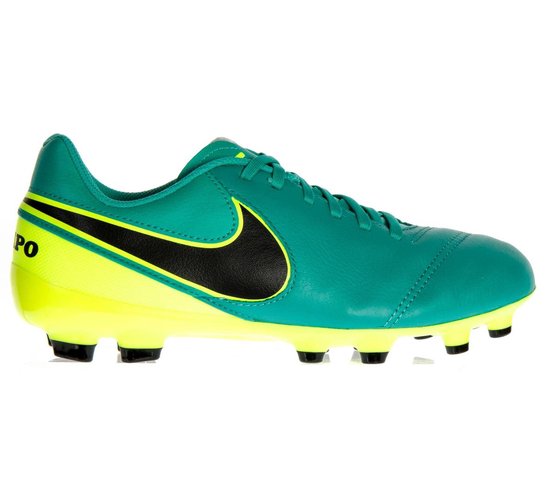 Nike Tiempo Legend VI FG Voetbalschoenen - Maat 38.5 - Unisex -  Aquablauw/geel/zwart | bol.com