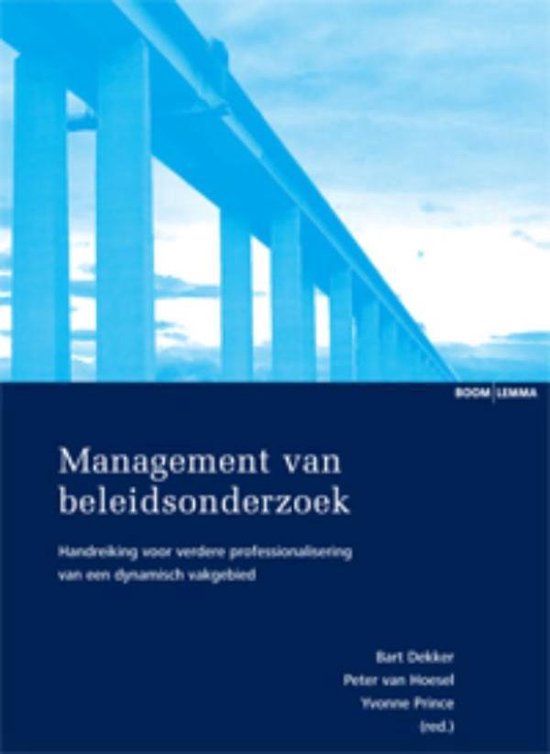 Cover van het boek 'Management van beleidsonderzoek'