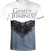 Game of Thrones - Raven Full Printed Men T-Shirt - Wit - Maat S