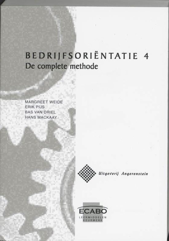 Cover van het boek 'Bedrijfsorientatie / 4 De complete methode / deel Leerlingenboek / druk 2'