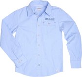 MEES Overhemd jongens-blauw-maat 140