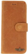 Galata Bookcase Huawei P20 echt leer camel bruin hoesje