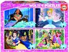 Educa puzzel Disney Prinsessen - 4 puzzels van 50 / 80 / 100 / 150 stukjes