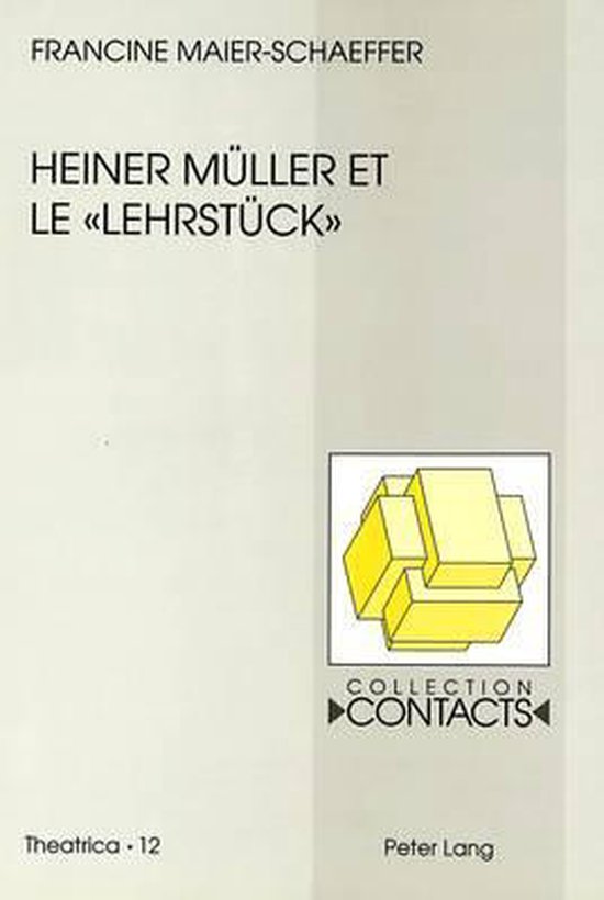 Heiner Müller et le 'Lehrstück' - cover