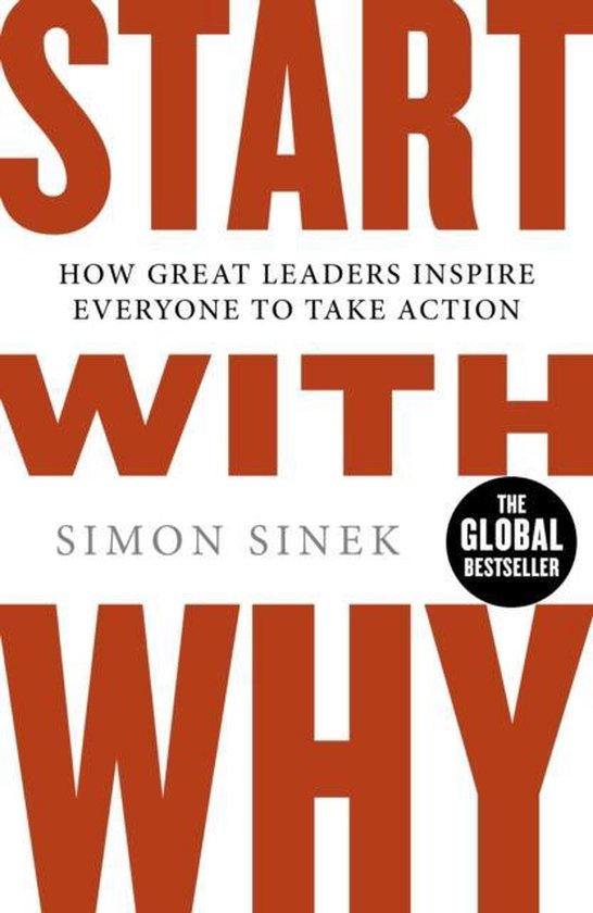 Boek cover Start with Why van Sinek, Simon