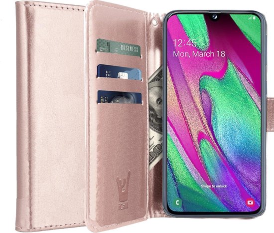 Percentage oog Somatische cel Samsung Galaxy A40 Hoesje - Book Case Leer Wallet Cover Portemonnee Pasjeshouder  Hoes... | bol.com