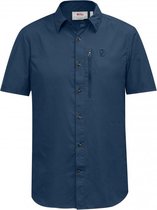 FjallravenAbisko Hike Shirt SS - heren - blouse korte mouw - maat M - blauw