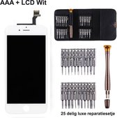 IPhone 6 PLUS LCD scherm wit- reparatieset de luxe - met 25 delig setje