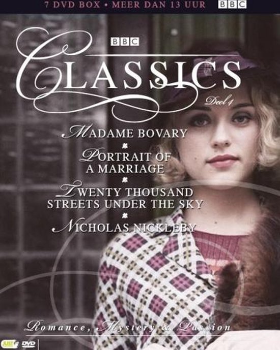 BBC Classics box 4 - Madame Bovary, Portrait Of A Marriage, Twenty Thousand Streets Under The Sky En Nicholas Nickleby