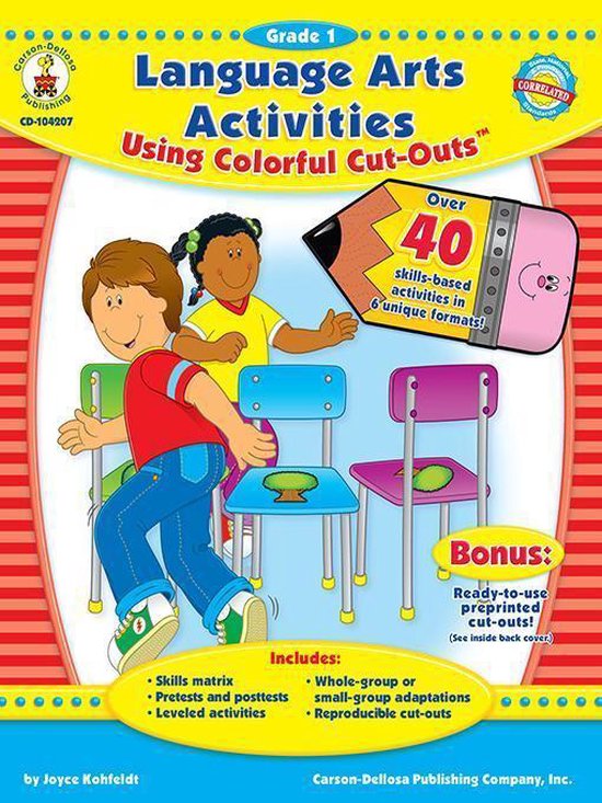 Language Arts Activities Using Colorful Cut-Outs , Grade 1 (ebook
