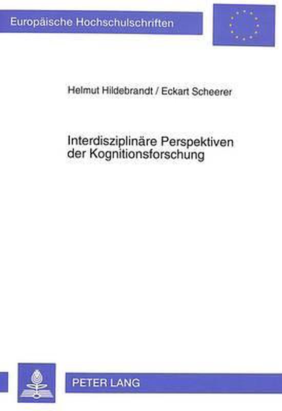 Interdisziplinäre Perspektiven der Kognitionsforschung - cover