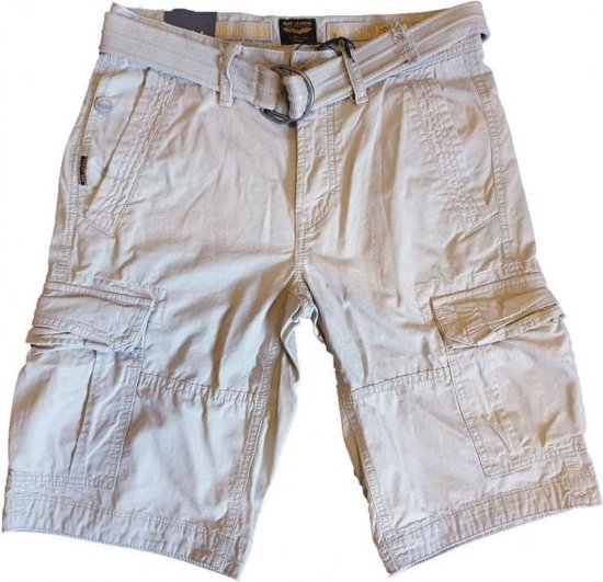 Pme legend beige canvas short met riem