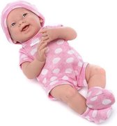 La Newborn 36 cm Lachend Meisje Roze