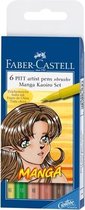 Faber Castell Pitt artist Bursh Pen -  Mango Kaoiro - set 6 delig