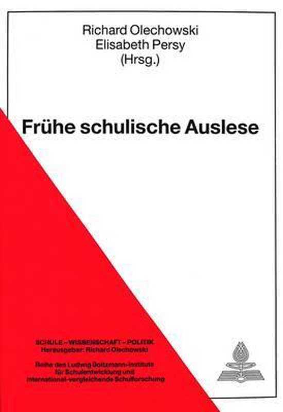 Frühe schulische Auslese - cover