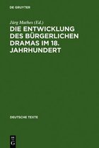 Deutsche Texte-Die Entwicklung des b�rgerlichen Dramas im 18. Jahrhundert