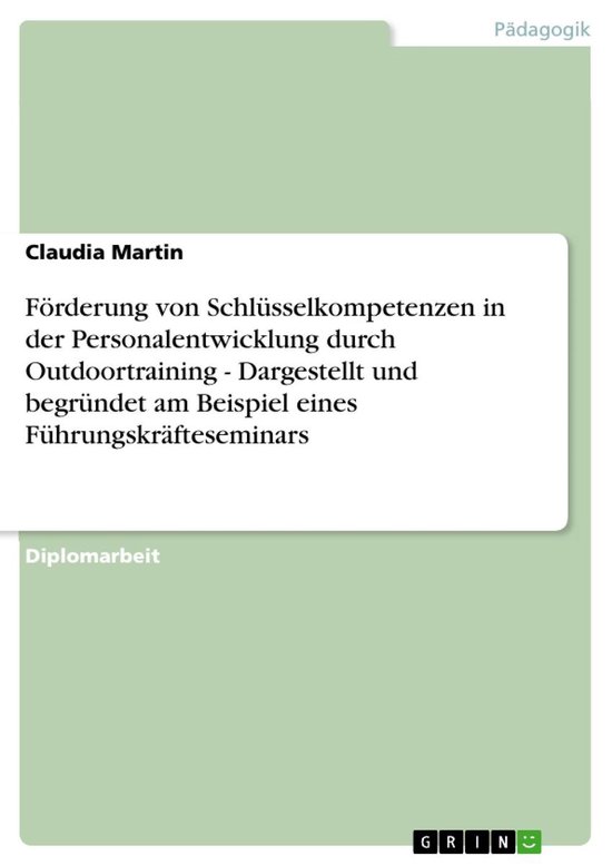 Förderung von Schlüsselkompetenzen in der Personalentwickl ... - cover