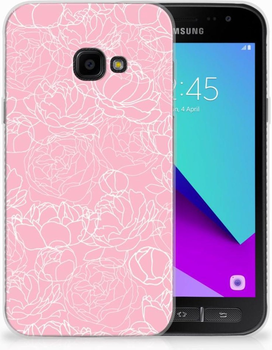 Samsung Galaxy Xcover 4 | Xcover 4s TPU Case White Flowers