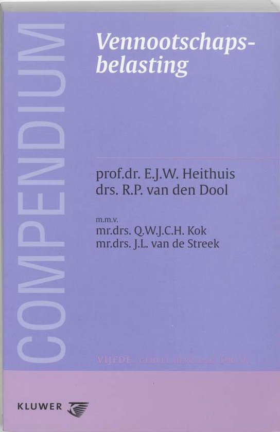 Compendium van de vennootschapsbelasting - cover