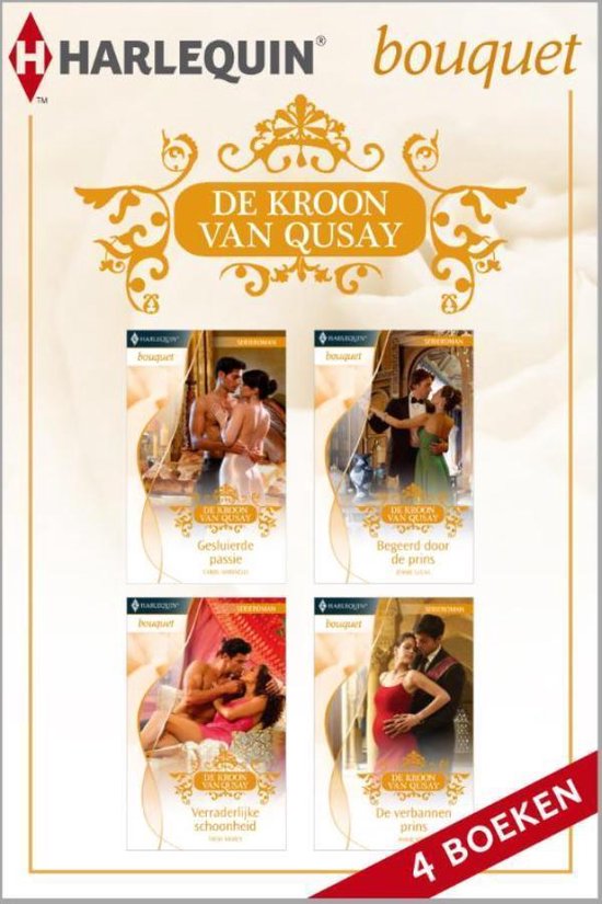 Harlequin E-bundel - De kroon van Qusay - cover