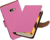 BestCases.nl Roze Effen booktype wallet cover hoesje Samsung Galaxy A5 2017