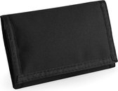 Portemonnee/portefeuille zwart 13 cm - Tassen accessoires voor dames/heren - Portemonnees/pasjeshouder