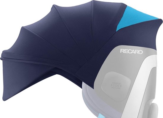 Recaro Kids Pare Soleil Voiture Bébé Pour Sièges Zero.1 - Protection UV40+ Aluminium Grey