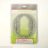 Tonic Studios Indulgence Chic Base Die - Antique Tag Oval. 383E.