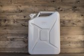 Jerrycan - 20L - wit - staal