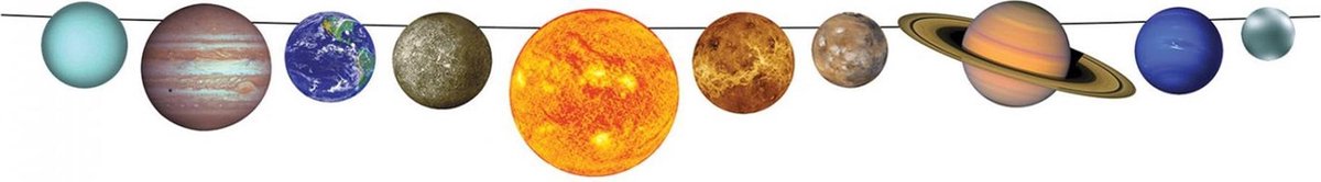 360 DEGREES - Kartonnen zonnestelsel slinger