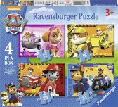 Ravensburger Paw Patrol Puppies op pad Vier puzzels -12+16+20+24 stukjes - kinderpuzzel