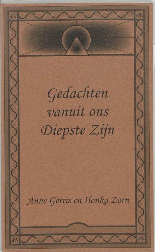 Cover van het boek 'Gedachten vanuit ons diepste zijn' van Anne Gerris en I. Zorn
