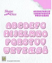 SD080 Snijmal Nellie Snellen - Shape die Alphabet 3 - alfabet letters