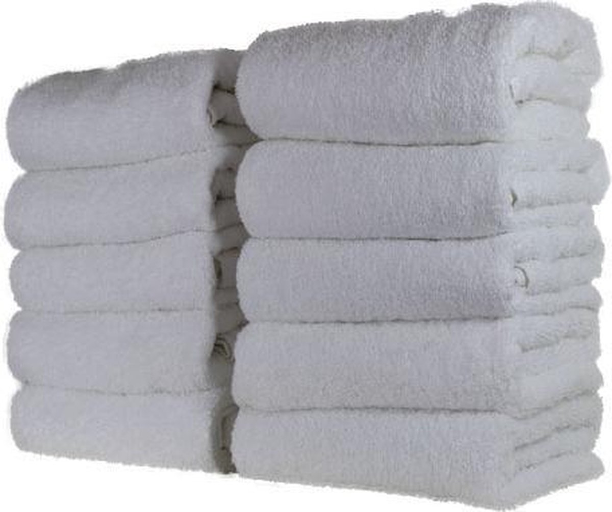 Katoenen Handdoek – Wit - Set van 12 Stuks - 70x140 cm - Heerlijk zachte badhanddoeken