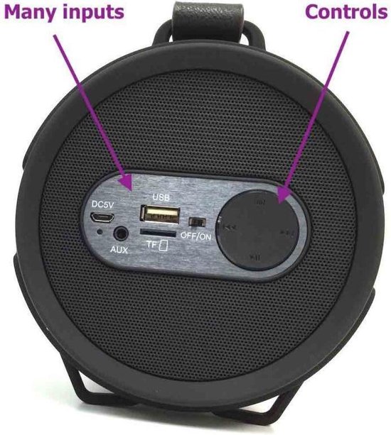 Portable outdoor draadloze audio speaker wireless geschikt voor Samsung Android en iPhone iOS van Merkloos — afbeelding 3