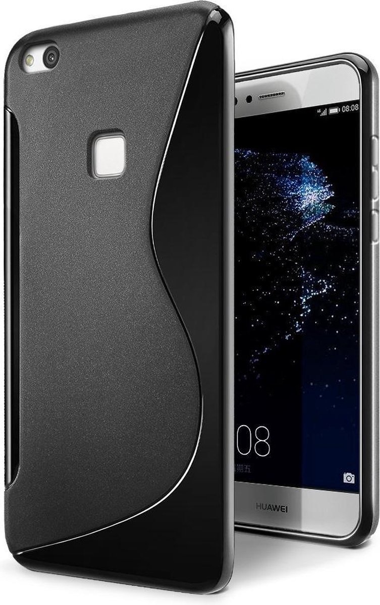 Zwart S-line TPU hoesje Geschikt voor Huawei P10 Lite