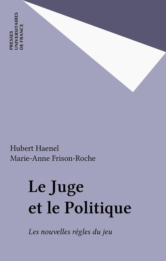 Le Juge et le Politique - cover