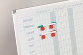 Planbord met jaarplanning 60x120 cm in dagen - Nederlandse uitvoering - Jaarplanner