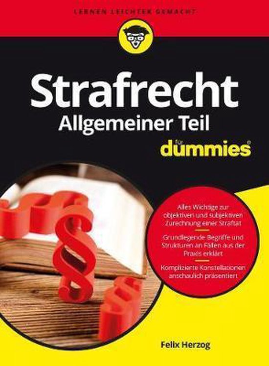 Strafrecht Allgemeiner Teil für Dummies - cover