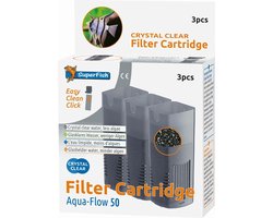 SuperFish Crystal Clear Filter Cartridge 50 - Aquarium - Filter - 3 filtercartridges