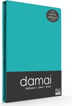 Damai - Laken - Katoen - 160x260 cm - Turquoise